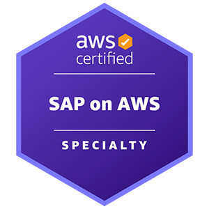 AWS Certified: SAP on AWS - Specialty badge